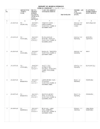 Missing Persons Period of Report: 1/1/2019 to 4/7/2019 S