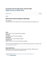 Native and Non-Native Ant Impacts on Native Fungi
