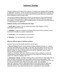 Software Testing