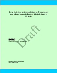 Data Collection and Compilation on Environment and Related Issues in Eastern Nile Sub-Basin in Ethiopia