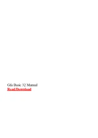 Gfa Basic 32 Manual.Pdf