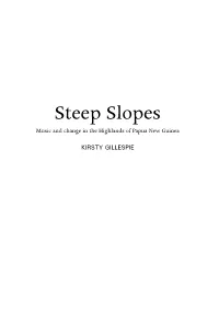Steep Slopes: Music and Change in the Highlands Of