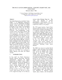 THE MAX LAUNCH ABORT SYSTEM – CONCEPT, FLIGHT TEST, and EVOLUTION Michael G