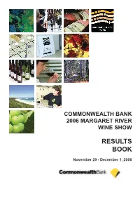 2006 Margaret River Wine Show Results