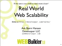 Ask Bjørn Hansen Develooper LLC Ask@Develooper.Com