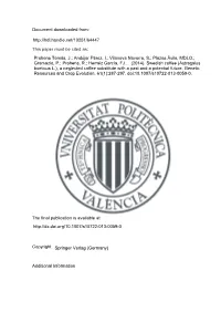 Document Downloaded From: This Paper Must Be Cited As: the Final