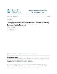 How OFAC Licensing Optimizes Holistic Sanctions