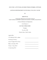Structure–Activity Relationship Studies of Hybrid Antitumor