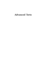Advanced Torts 0 Kutner 3E Front Matter Cx 11/2/06 7:14 AM Page Ii