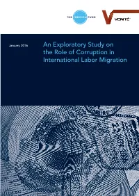 An Exploratory Study on the Role of Corruption in International Labor Migration