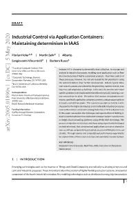 Arxiv:2005.01890V1 [Cs.DC] 5 May 2020 Sources Without Compromising Scheduled Execution Within Given Time Con- Straints
