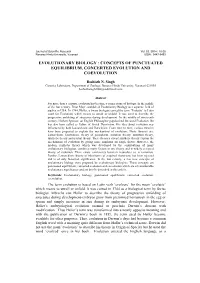 Concepts of Punctuated Equilibrium, Concerted Evolution and Coevolution