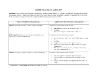 Direct Measures of Assessment