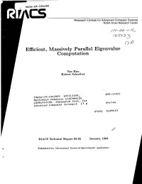 Eigenvalue Computation