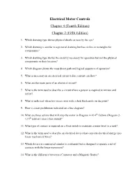 Electrical Motor Controls Chapter 4 (Fourth Edition) Chapter 2 (Fifth Edition)