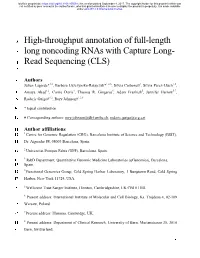 High-Throughput Annotation of Full-Length Long Noncoding