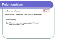 Polymorphism