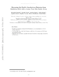 Arxiv:1912.04482V1 [Physics.Space-Ph] 10 Dec 2019