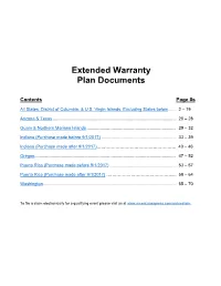 Extended Warranty Coverage