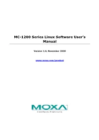 MC-1200 Series Linux Software User's Manual