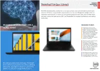 Thinkpad T14 Gen 1 (Intel)