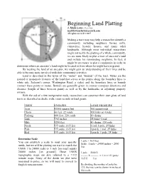 Beginning Land Platting J