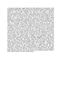 In the History of Philosophy, Logical Empiricism Is Often Referred to As Neo-Positivism