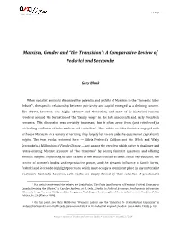 Marxism, Gender and “The Transition”: a Comparative Review of Federici and Seccombe