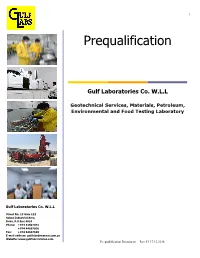 Pre-Qualification Document