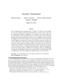 Security Transitions∗