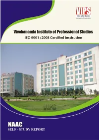 Self Study Report(SSR)-2015