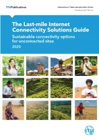 The Last-Mile Internet Connectivity Solutions Guide Sustainable Connectivity Options for Unconnected Sites 2020