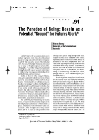 The Paradox of Being: Dasein As a Potential 