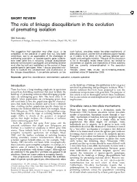 The Role of Linkage Disequilibrium in the Evolution of Premating Isolation