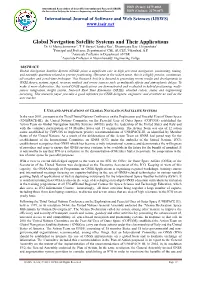 Global Navigation Satellite Systems and Their Applications Dr
