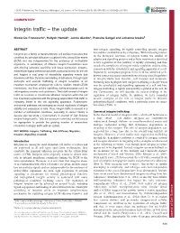 Integrin Traffic – the Update