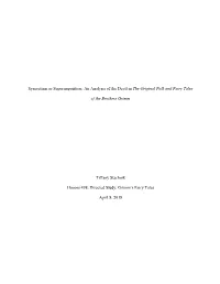 An Analysis of the Devil in the Original Folk and Fairy Tales