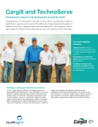 Cargill and Technoserve Partnering to Support Rural Development Around the World