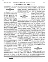 Extensions of Remarks E55 EXTENSIONS of REMARKS