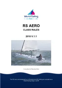 Rs Aero Class Rules