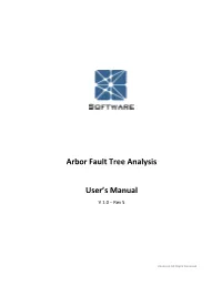 Arbor Fault Tree Analysis User's Manual