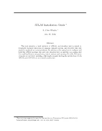 ATLAS Installation Guide ∗