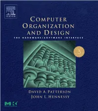 Computer Organization and Design
