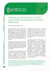 Lebanon As a Test Case for the EU's Logic of Governmentality In