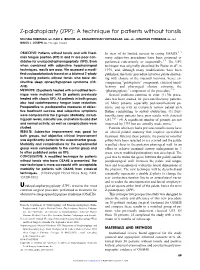 Z-Palatoplasty (ZPP): a Technique for Patients Without Tonsils