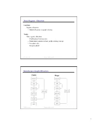1 More Register Allocation Interference Graph Allocators