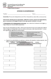 ACTIVIDAD DE AUTOAPRENDIZAJE I Nombre