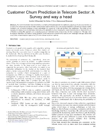 Customer Churn Prediction in Telecom Sector: a Survey and Way a Head Ibrahim Alshourbaji, Na Helian, Yi Sun, Mohammed Alhameed