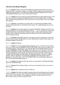 Interview with Maaza Mengiste