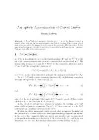 Asymptotic Approximation of Convex Curves